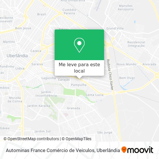 Autominas France Comércio de Veículos mapa