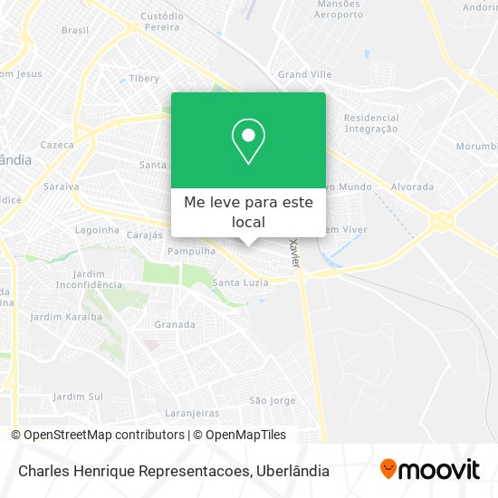 Charles Henrique Representacoes mapa
