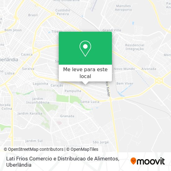 Lati Frios Comercio e Distribuicao de Alimentos mapa