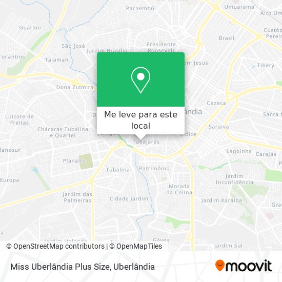 Miss Uberlândia Plus Size mapa