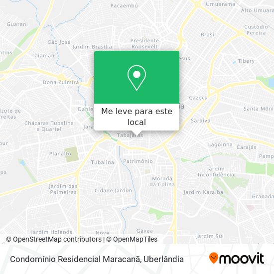 Condomínio Residencial Maracanã mapa