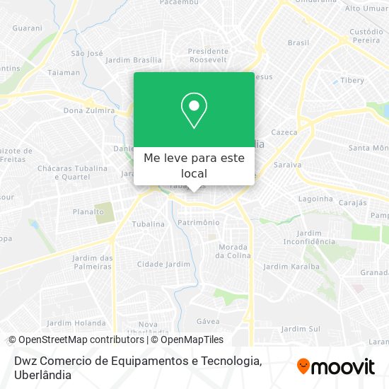 Dwz Comercio de Equipamentos e Tecnologia mapa