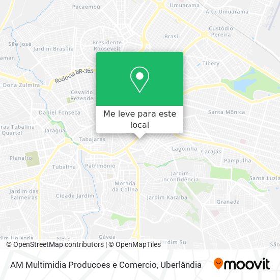 AM Multimidia Producoes e Comercio mapa