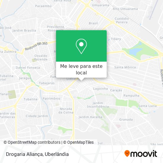 Drogaria Aliança mapa