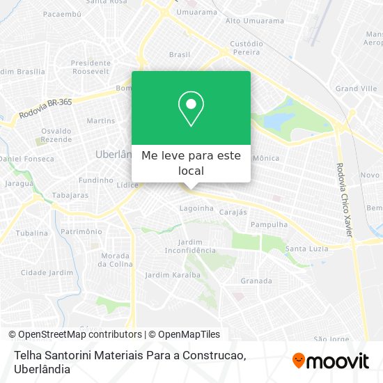 Telha Santorini Materiais Para a Construcao mapa