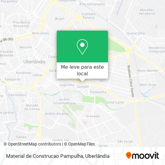 Material de Construcao Pampulha mapa