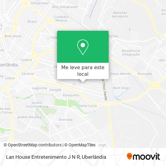 Lan House Entretenimento J N R mapa