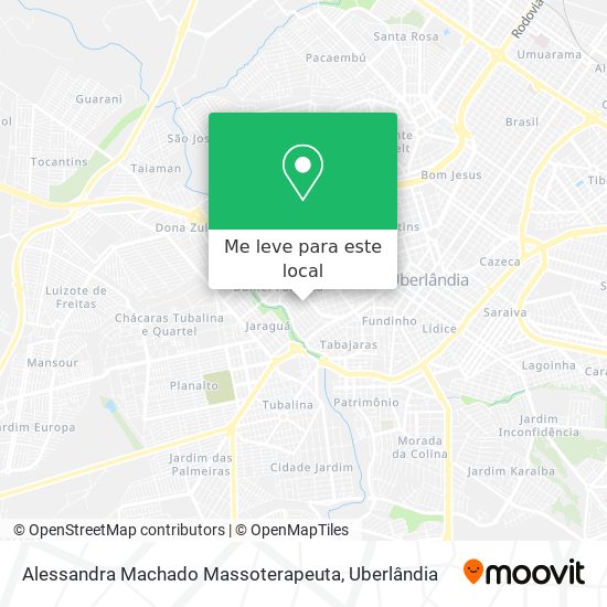 Alessandra Machado Massoterapeuta mapa