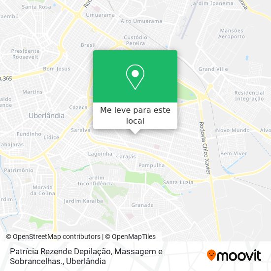 Patrícia Rezende Depilação, Massagem e Sobrancelhas. mapa