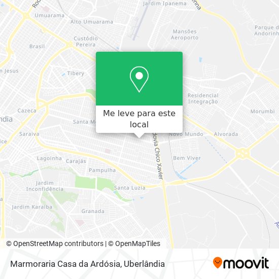 Marmoraria Casa da Ardósia mapa