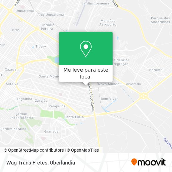 Wag Trans Fretes mapa