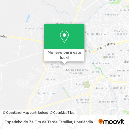 Espetinho do Zé Fim de Tarde Familiar mapa