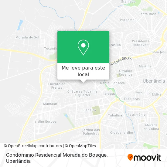 Condominio Residencial Morada do Bosque mapa