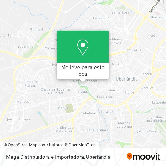 Mega Distribuidora e Importadora mapa