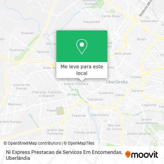 Ni Express Prestacao de Servicos Em Encomendas mapa