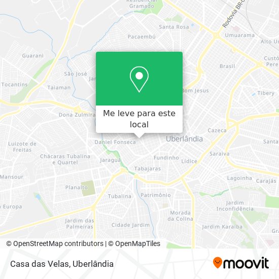 Casa das Velas mapa