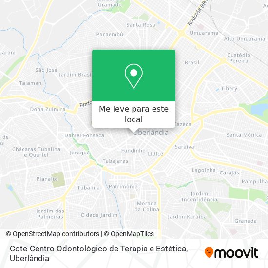 Cote-Centro Odontológico de Terapia e Estética mapa