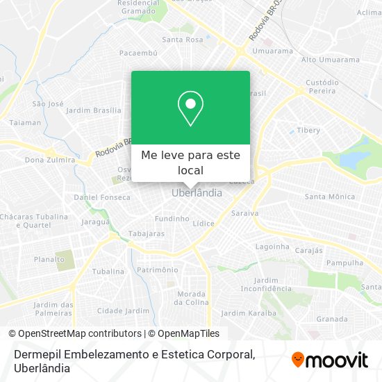 Dermepil Embelezamento e Estetica Corporal mapa
