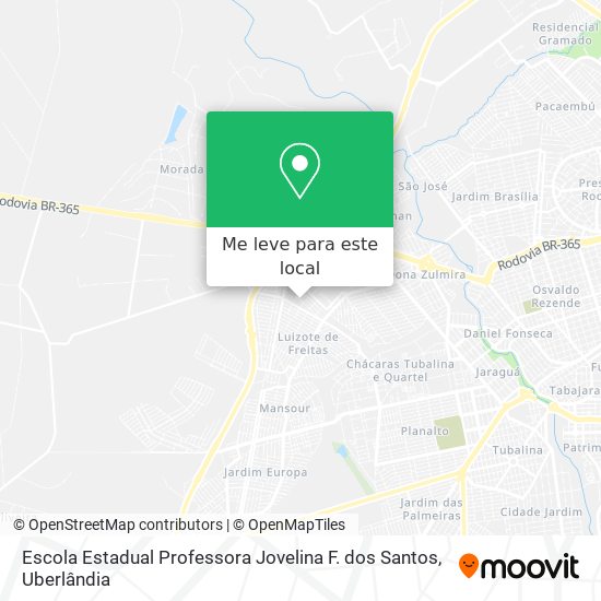 Escola Estadual Professora Jovelina F. dos Santos mapa