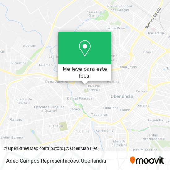 Adeo Campos Representacoes mapa