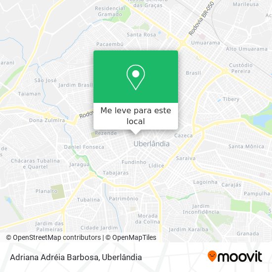 Adriana Adréia Barbosa mapa