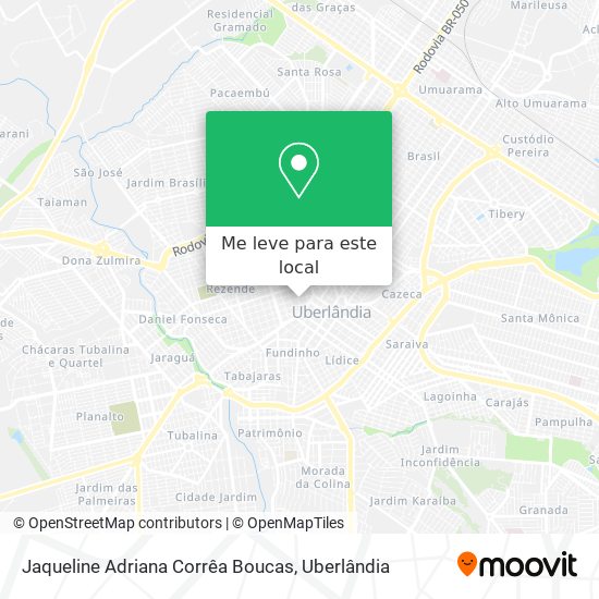 Jaqueline Adriana Corrêa Boucas mapa