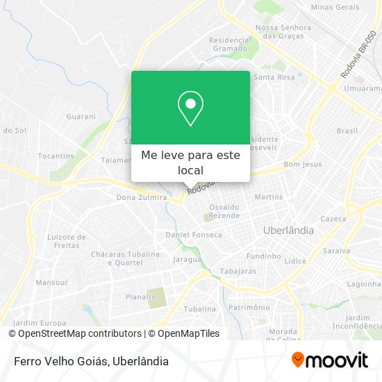 Ferro Velho Goiás mapa