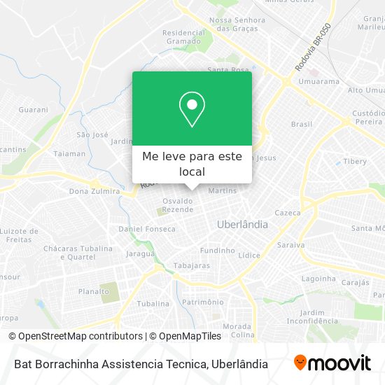 Bat Borrachinha Assistencia Tecnica mapa