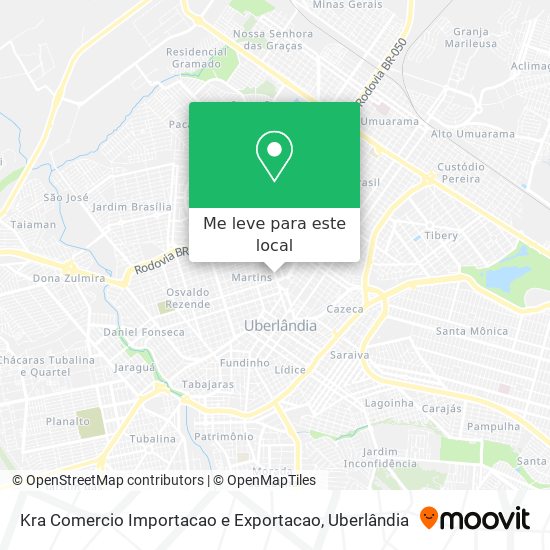 Kra Comercio Importacao e Exportacao mapa