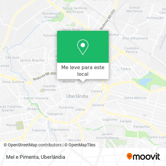 Mel e Pimenta mapa