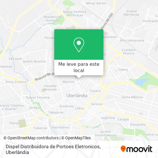 Dispel Distribuidora de Portoes Eletronicos mapa