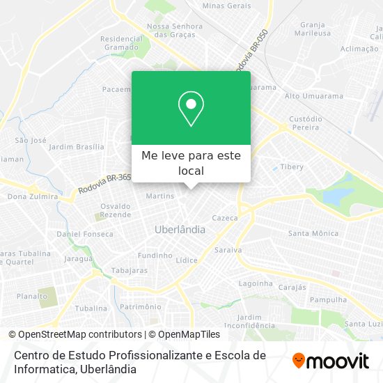 Centro de Estudo Profissionalizante e Escola de Informatica mapa