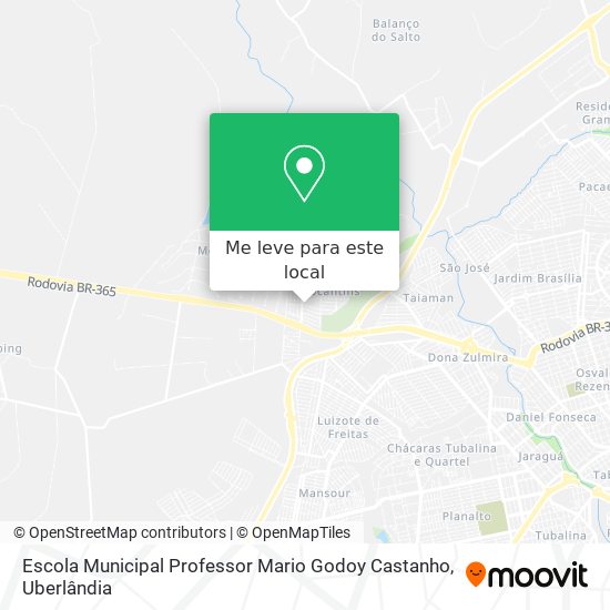 Escola Municipal Professor Mario Godoy Castanho mapa