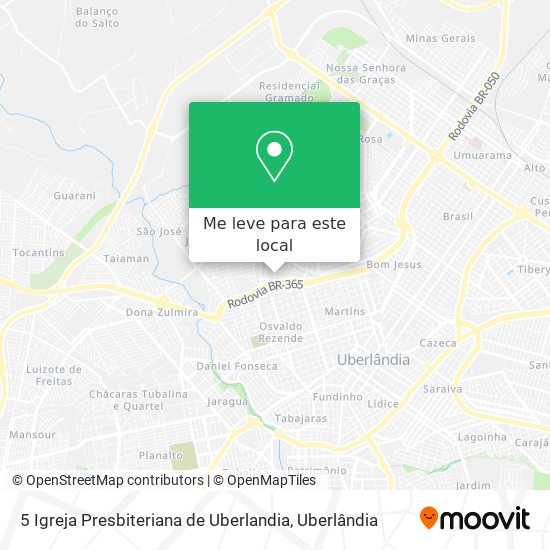 5 Igreja Presbiteriana de Uberlandia mapa