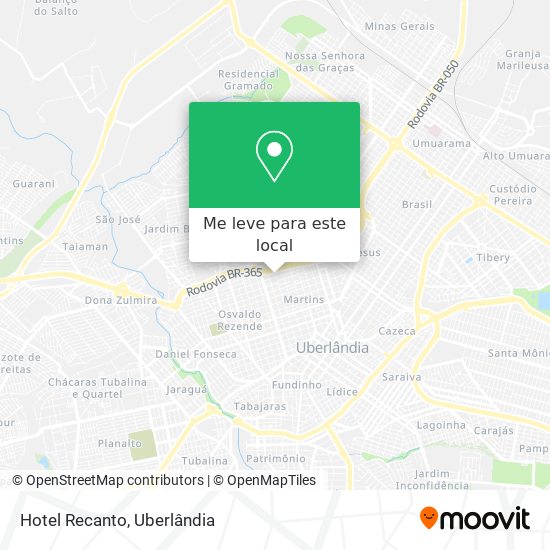 Hotel Recanto mapa