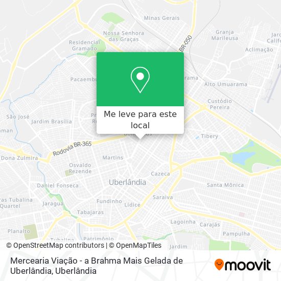 Mercearia Viação - a Brahma Mais Gelada de Uberlândia mapa