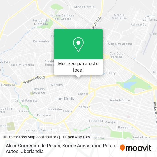 Alcar Comercio de Pecas, Som e Acessorios Para a Autos mapa