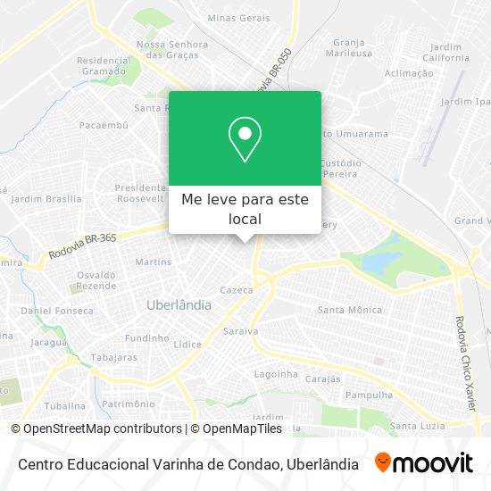 Centro Educacional Varinha de Condao mapa
