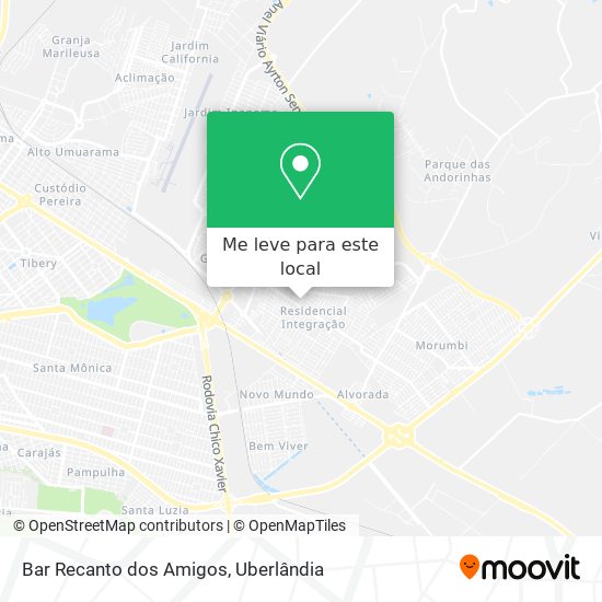 Bar Recanto dos Amigos mapa