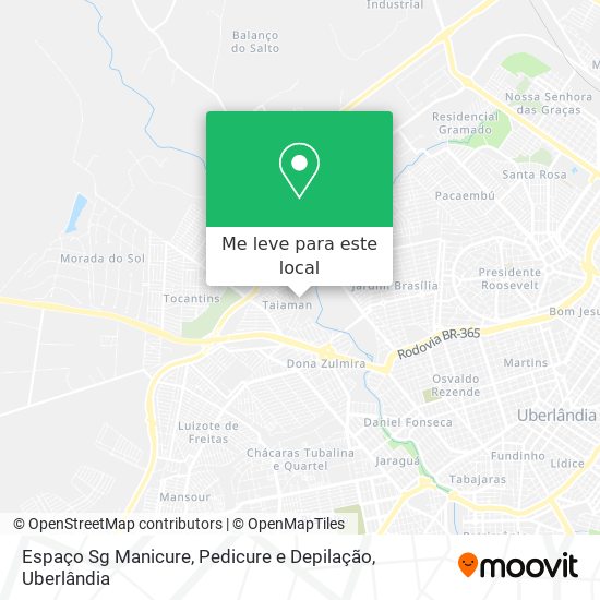 Espaço Sg Manicure, Pedicure e Depilação mapa