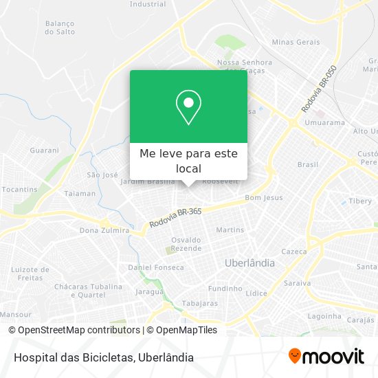 Hospital das Bicicletas mapa