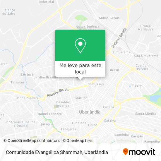 Comunidade Evangélica Shammah mapa