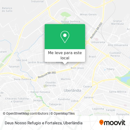 Deus Nosso Refugio e Fortaleza mapa