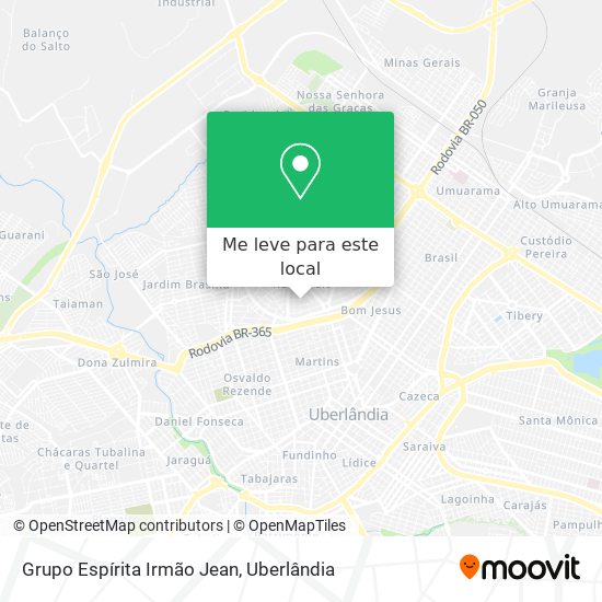 Grupo Espírita Irmão Jean mapa