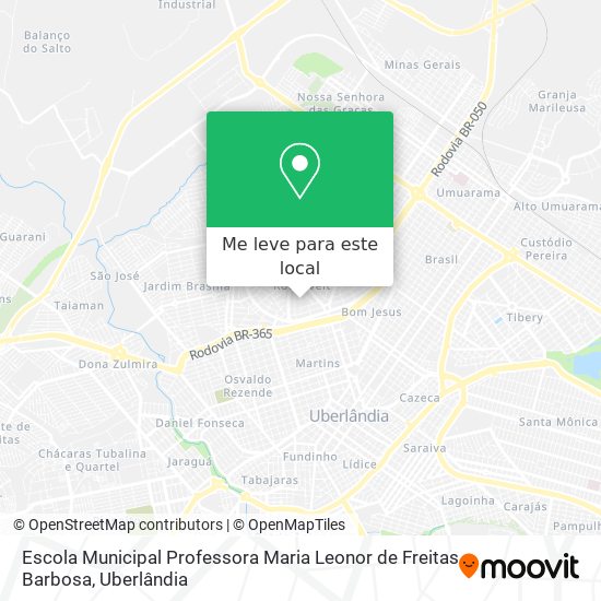 Escola Municipal Professora Maria Leonor de Freitas Barbosa mapa