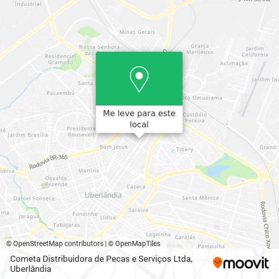 Cometa Distribuidora de Pecas e Serviços Ltda mapa
