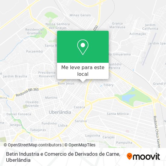 Betin Industria e Comercio de Derivados de Carne mapa