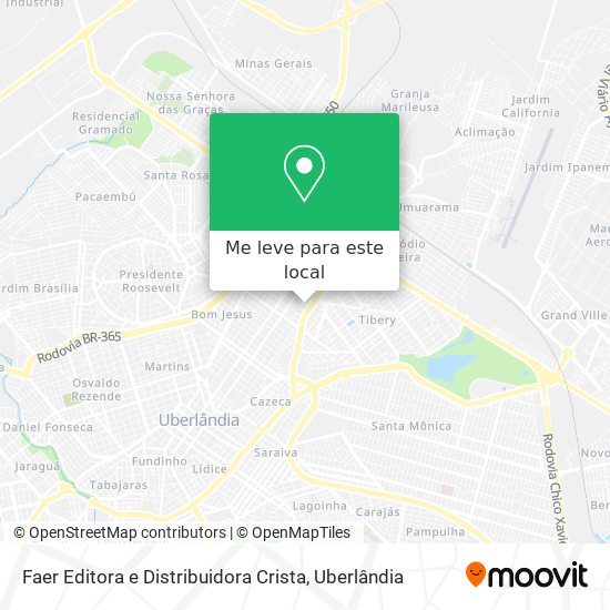 Faer Editora e Distribuidora Crista mapa