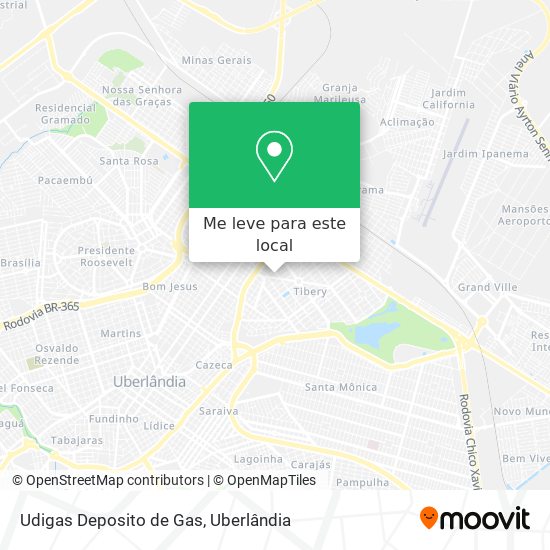 Udigas Deposito de Gas mapa