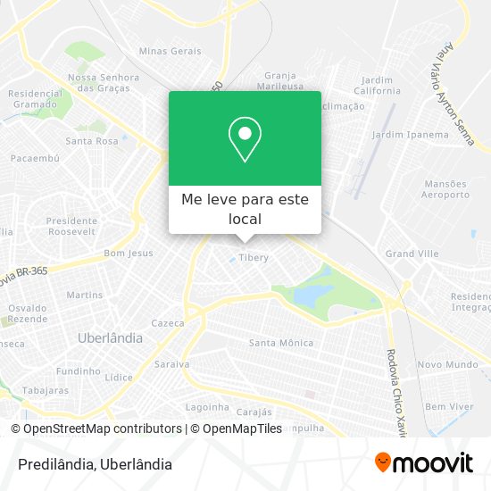 Predilândia mapa